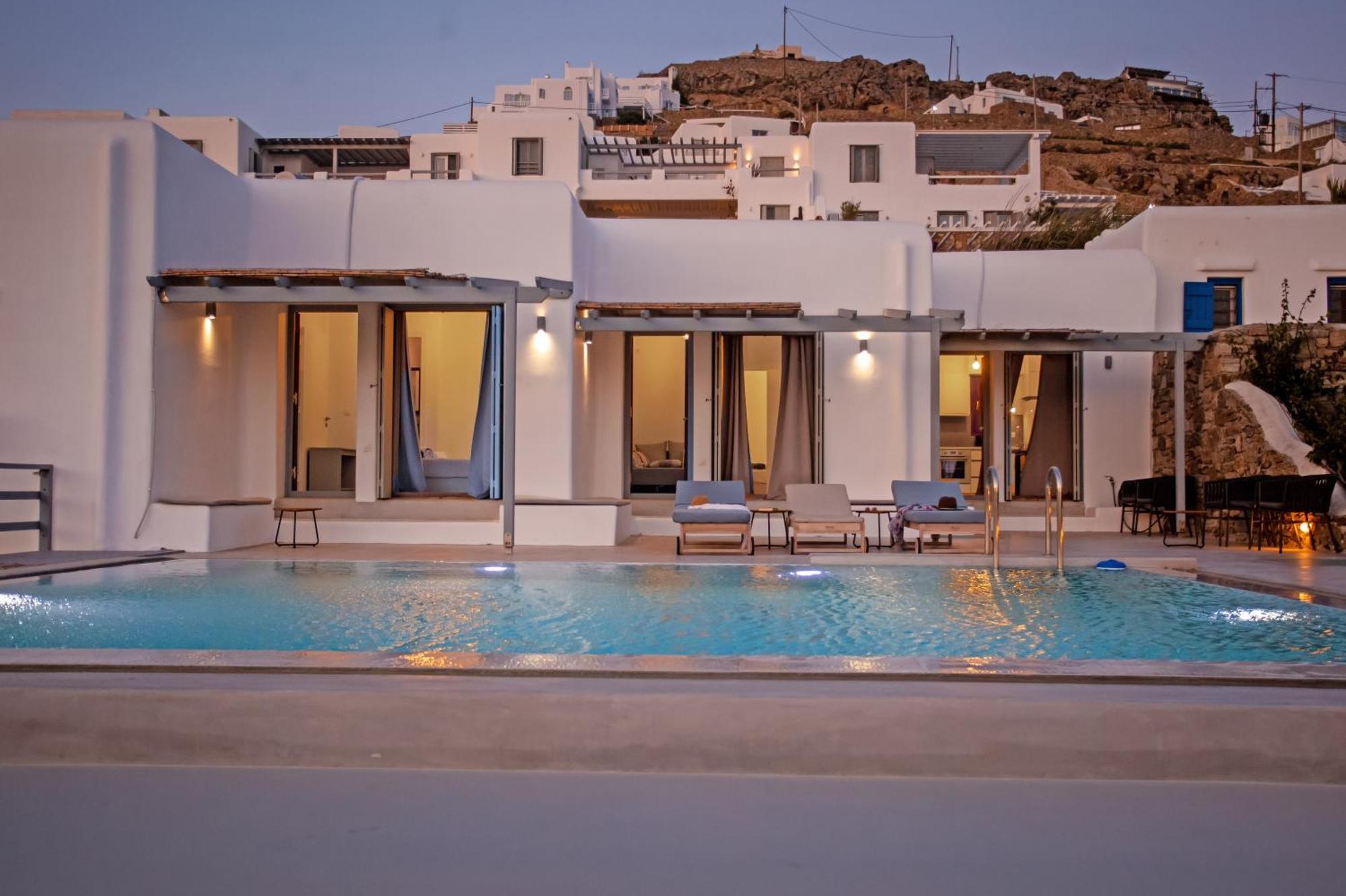 Aqua Breeze Seaview Pool Suites Mykonos Mykonos Town 外观 照片